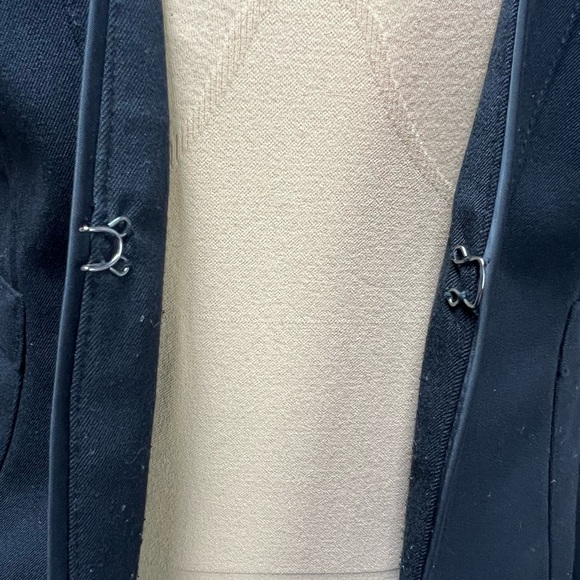 Cache Women's 0 Black Single Hook-Eye Clasp Stretch Blazer Suit Jacket - Picture 3 of 5